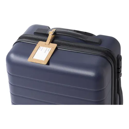 Etichetta per bagagli in sughero naturale