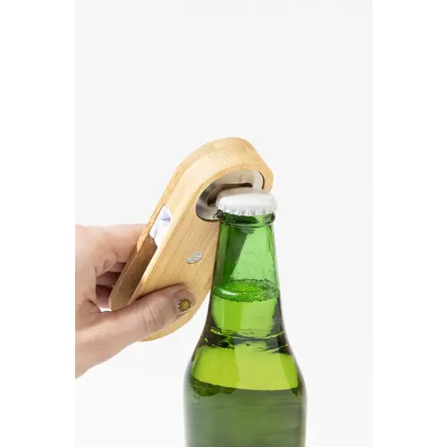 Cavatappi magnetico in bambù e apribottiglie