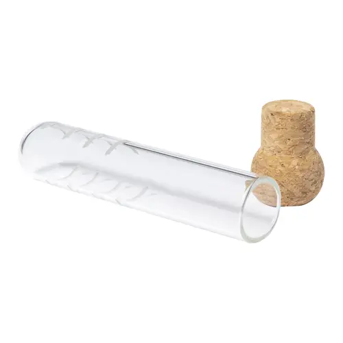 Infusore per il tè in vetro con tappo in sughero