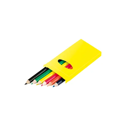 Set 6 matite in legno colorate