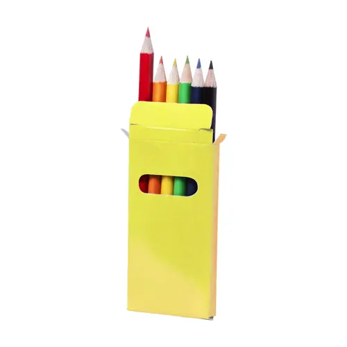 Set 6 matite in legno colorate