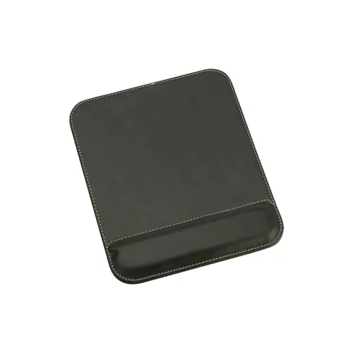 Tappetino mouse con poggiapolso in pelle PU 183x225mm
