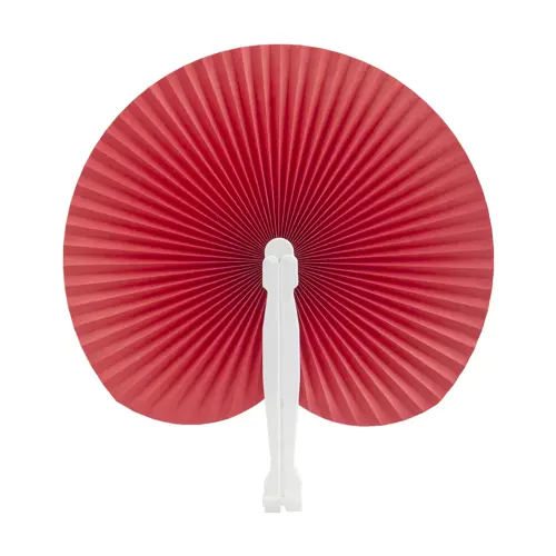 Ventaglio in carta con supporto in plastica disponibile in vari colori