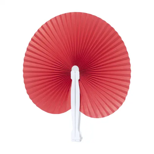 Ventaglio in carta con supporto in plastica disponibile in vari colori