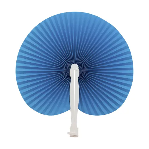 Ventaglio in carta con supporto in plastica disponibile in vari colori