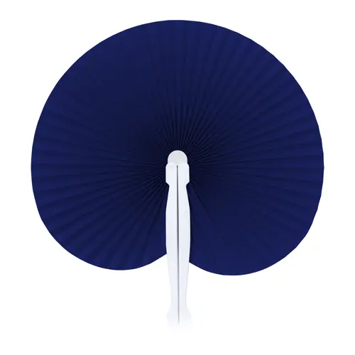 Ventaglio in carta con supporto in plastica disponibile in vari colori