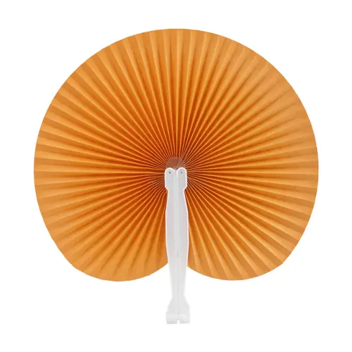 Ventaglio in carta con supporto in plastica disponibile in vari colori