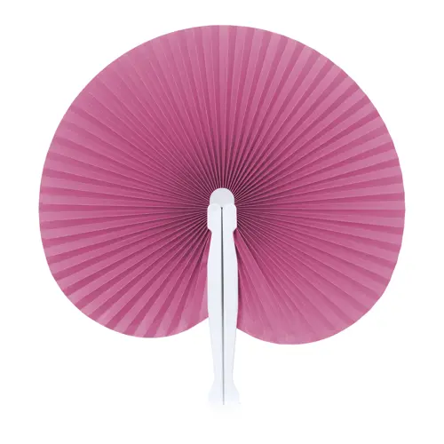 Ventaglio in carta con supporto in plastica disponibile in vari colori