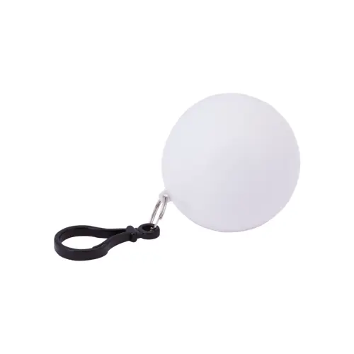 Poncho impermeabile ripiegato nella forma con portachiavi