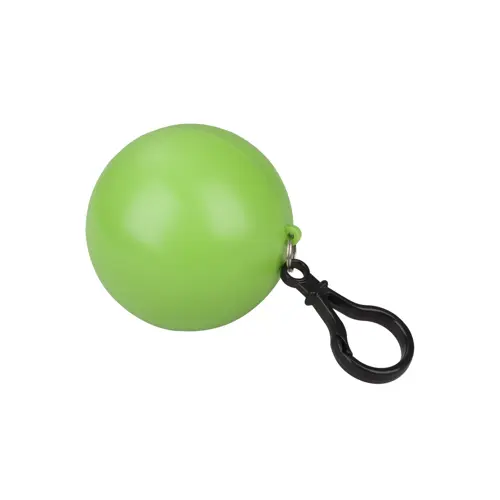 Poncho impermeabile ripiegato nella forma con portachiavi