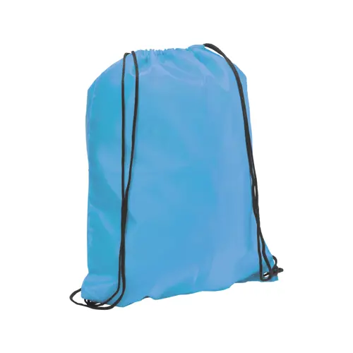 Sacca in poliestere colorata con lacci lunghi e chiusura a coulisse da 210T 33x41cm