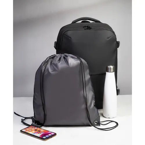 Sacca in poliestere colorata con lacci lunghi e chiusura a coulisse da 210T 33x41cm