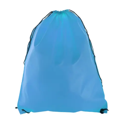 Sacca in poliestere colorata con lacci lunghi e chiusura a coulisse da 210T 33x41cm