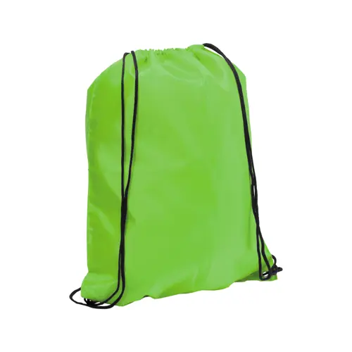 Sacca in poliestere colorata con lacci lunghi e chiusura a coulisse da 210T 33x41cm