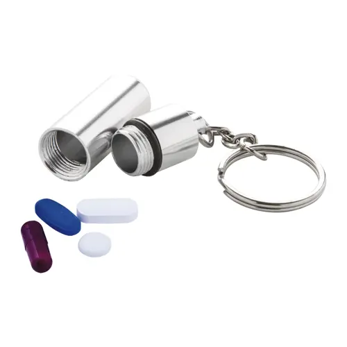 Portachiavi e portapillole in alluminio