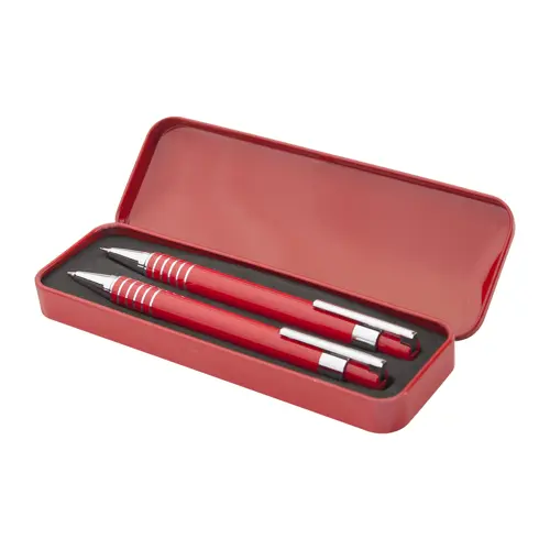 Set penna e matita in confezione di metallo