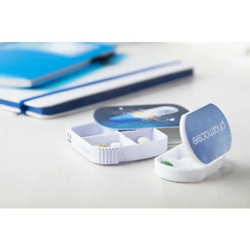 Porta medicine in plastica con scomparti