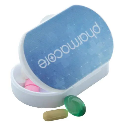 Porta medicine in plastica con scomparti