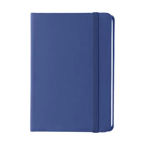 Block Notes A6 con copertina rivestita in pelle PU e 100 fogli neutri e con elastico e segnapagine in coordinato