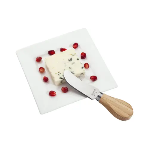 Set coltelli da formaggio con manico legno in confezione nera