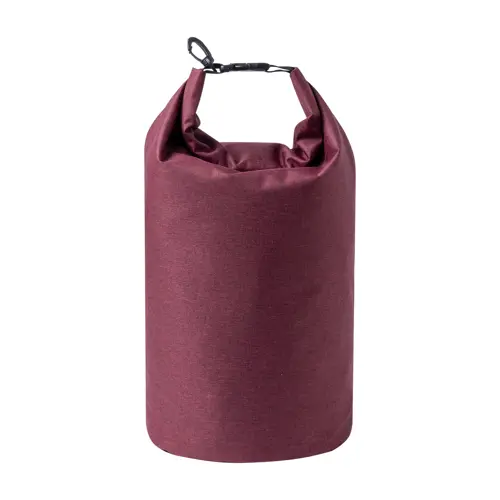 Sacca impermeabile in RPET con fibbia e moschettone in plastica 10lt ø200×460mm