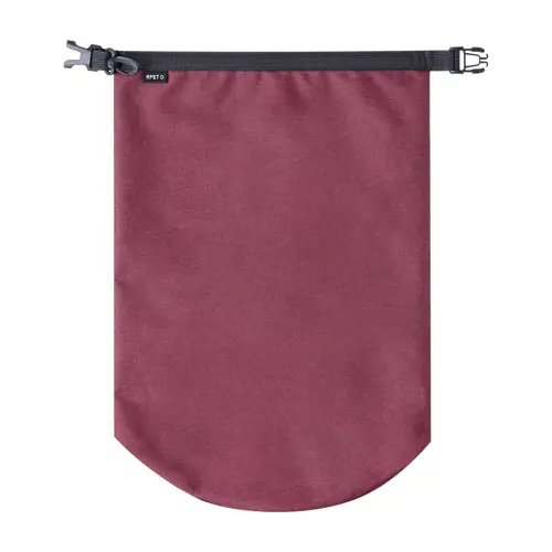 Sacca impermeabile in RPET con fibbia e moschettone in plastica 10lt ø200×460mm