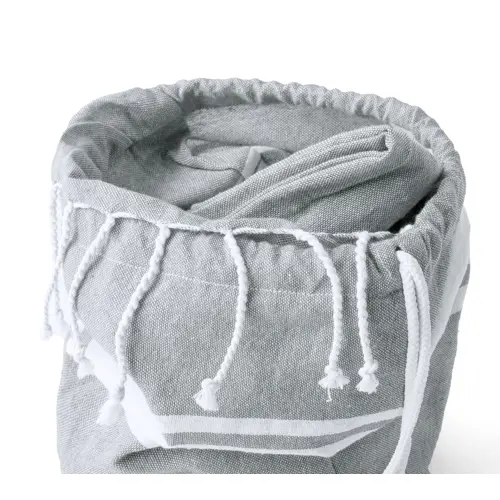 Telo mare con sacca bicolore in 100% cotone riciclato 170gr 1800×900mm