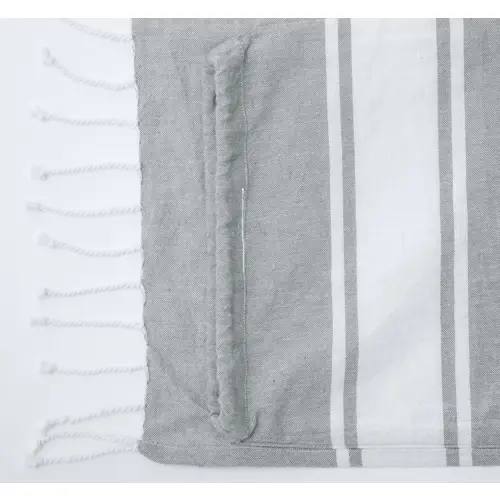 Telo mare con sacca bicolore in 100% cotone riciclato 170gr 1800×900mm