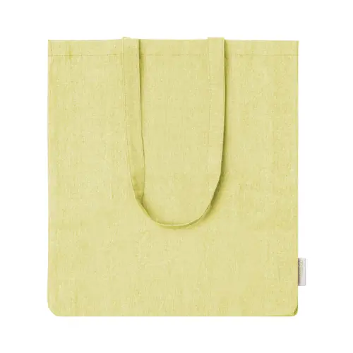 Shopper in cotone riciclato con soffietto e manici lunghi da 140gr 38×42×8cm