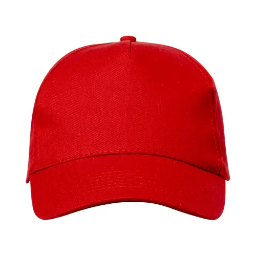 Cappellino da baseball in cotone riciclato con 5 pannelli e chiusura con fibbia in metallo