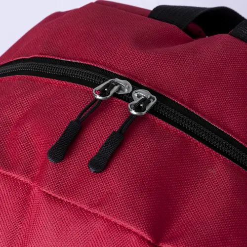 Zaino in poliestere 600D RPET cordini e tasca frontale schienale e spallacci imbottiti 30×45×14cm