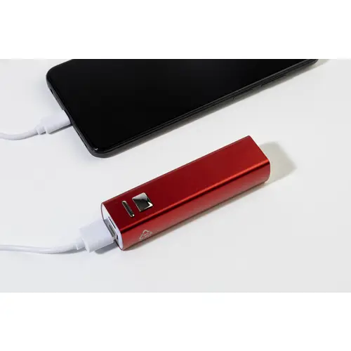 Power bank compatto in alluminio riciclato da 2600mAh