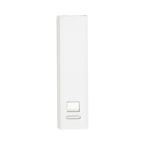 Power bank compatto in alluminio riciclato da 2600mAh