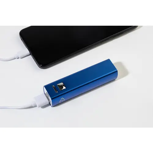 Power bank compatto in alluminio riciclato da 2600mAh