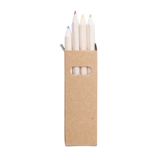 Set da 4 matite colorate in legno