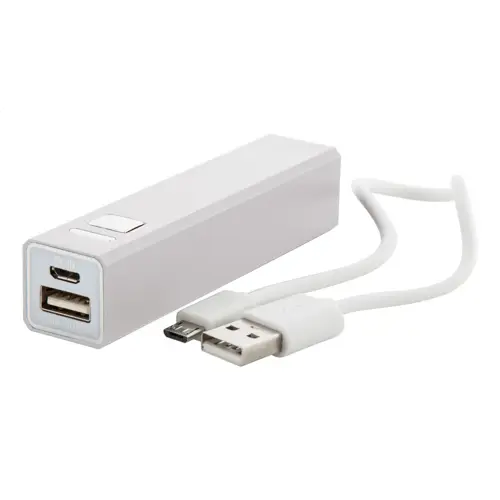 Power bank portatile in alluminio disponibile in vari colori da 2200mAh