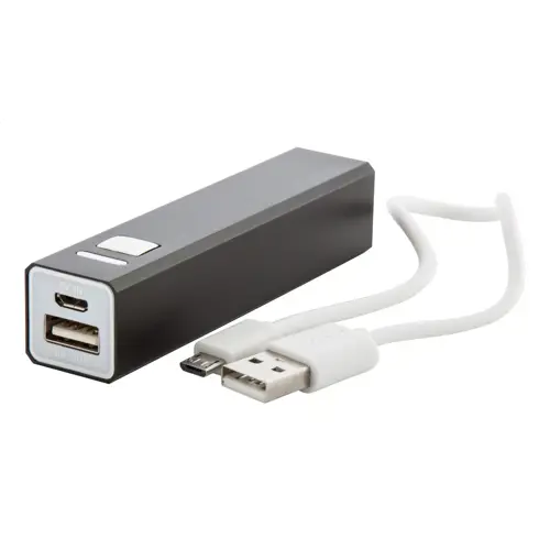 Power bank portatile in alluminio disponibile in vari colori da 2200mAh