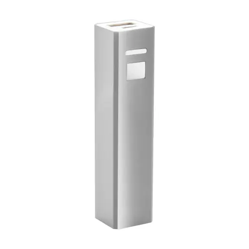 Power bank portatile in alluminio disponibile in vari colori da 2200mAh