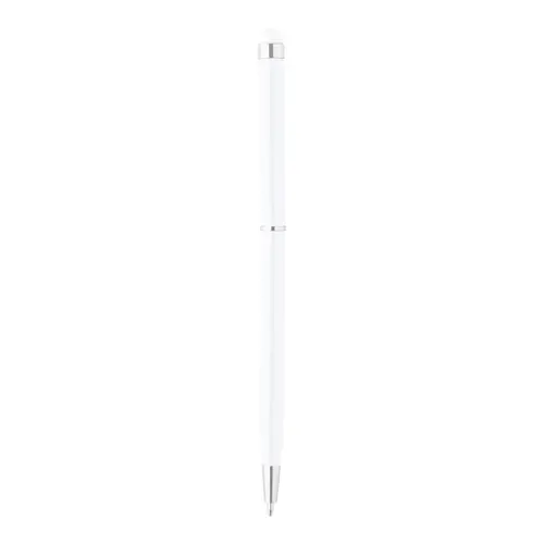 Penna a sfera in alluminio disponibile in vari colori in coordinato con la punta touch e meccanismo a rotazione a refill blu