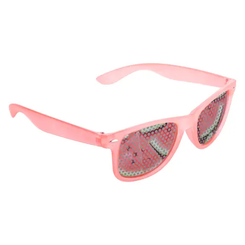 Occhiali da sole in plastica con telaio traslucido e lenti UV400 metalliche