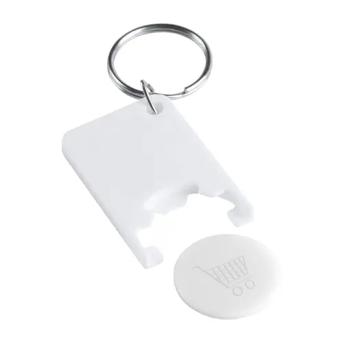 Portachiavi con portamoneta per gettone spesa