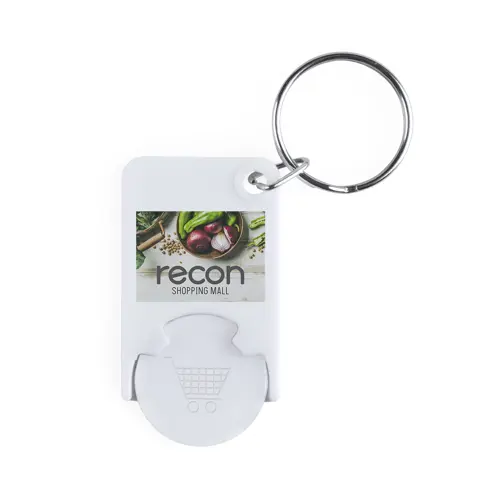 Portachiavi con portamoneta per gettone spesa