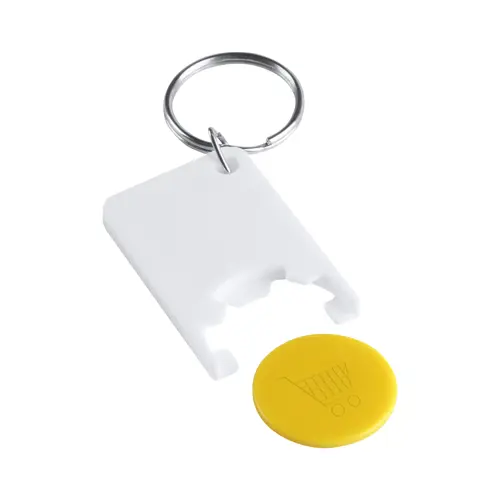 Portachiavi con portamoneta per gettone spesa