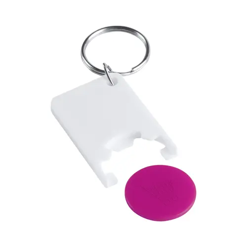 Portachiavi con portamoneta per gettone spesa