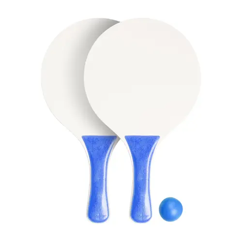 Racchettoni da spiaggia in legno e plastica con pallina