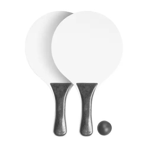 Racchettoni da spiaggia in legno e plastica con pallina