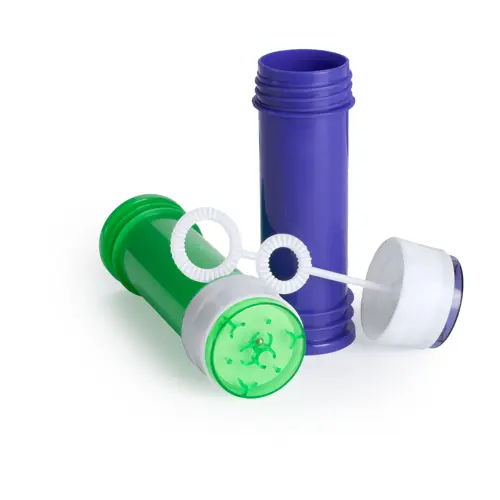 Contenitore per bolle di sapone senza liquido