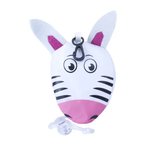 Sacca pieghevole in sacchetto a forma di animale colorata con chiusura a coulisse da 190T 26x32cm