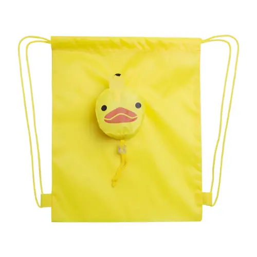 Sacca pieghevole in sacchetto a forma di animale colorata con chiusura a coulisse da 190T 26x32cm