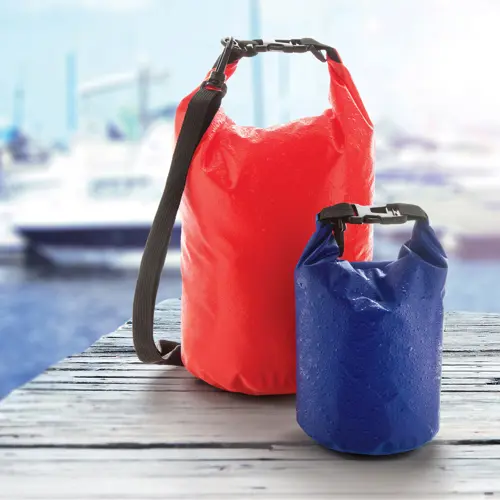 Borsa a sacco impermeabile a tracolla da 290gr diametro 18cm per altezza 36cm